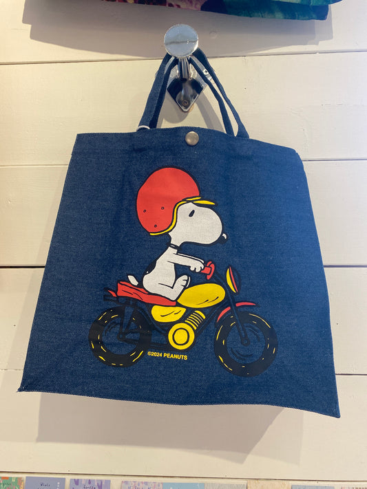 Snoopy Easy Rider Vintage Style Tote