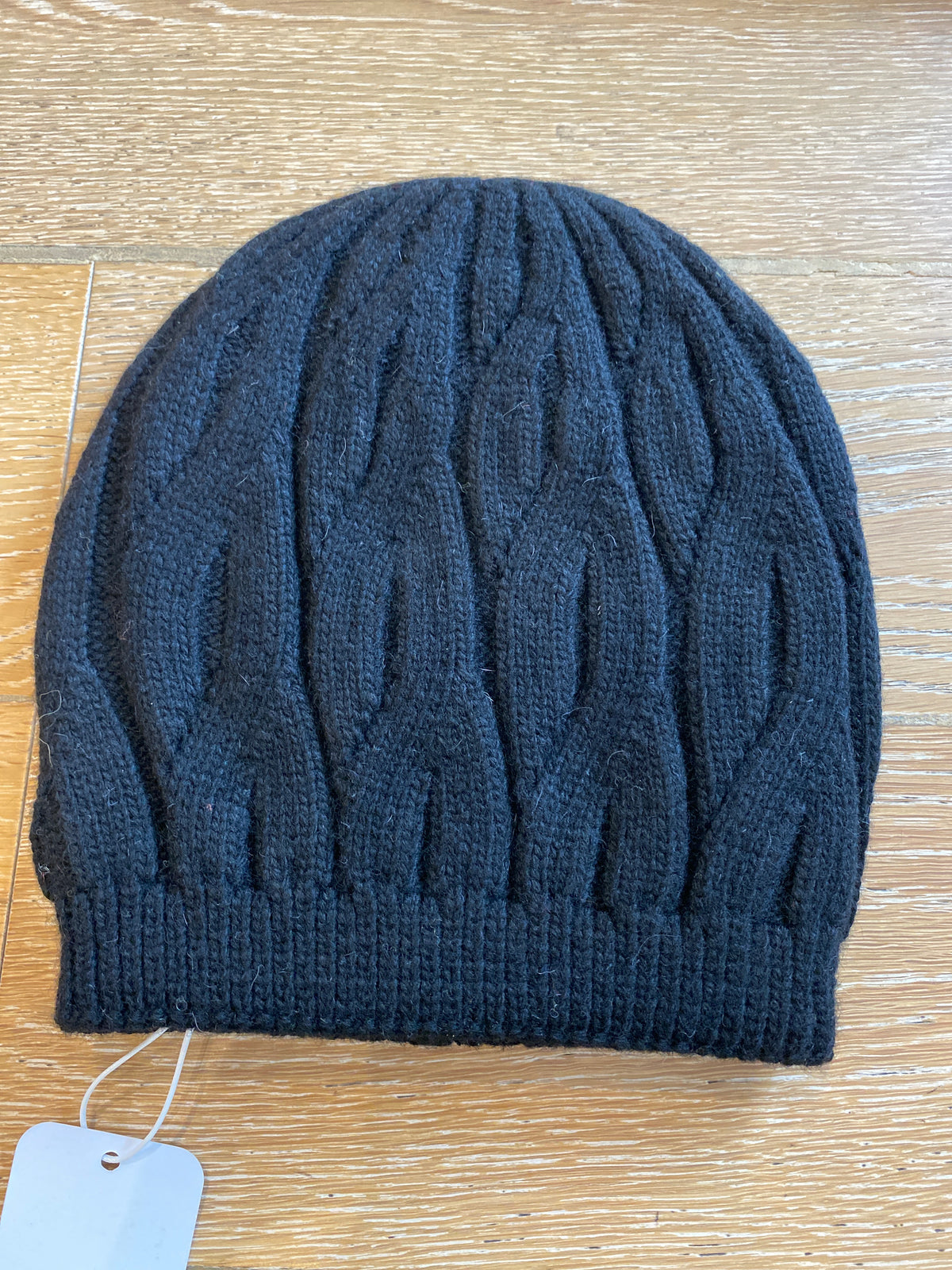 Cable Knit Beanie Black
