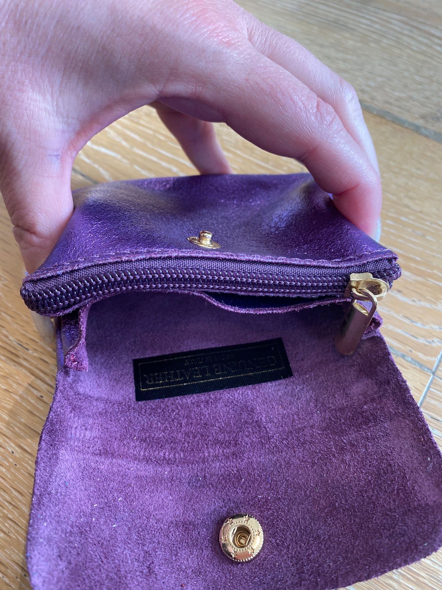 Leather Wallet Violet