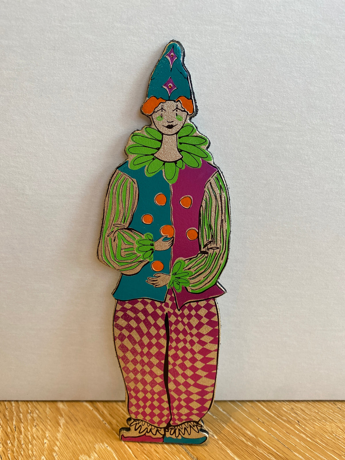 Clown Leather Bookmark