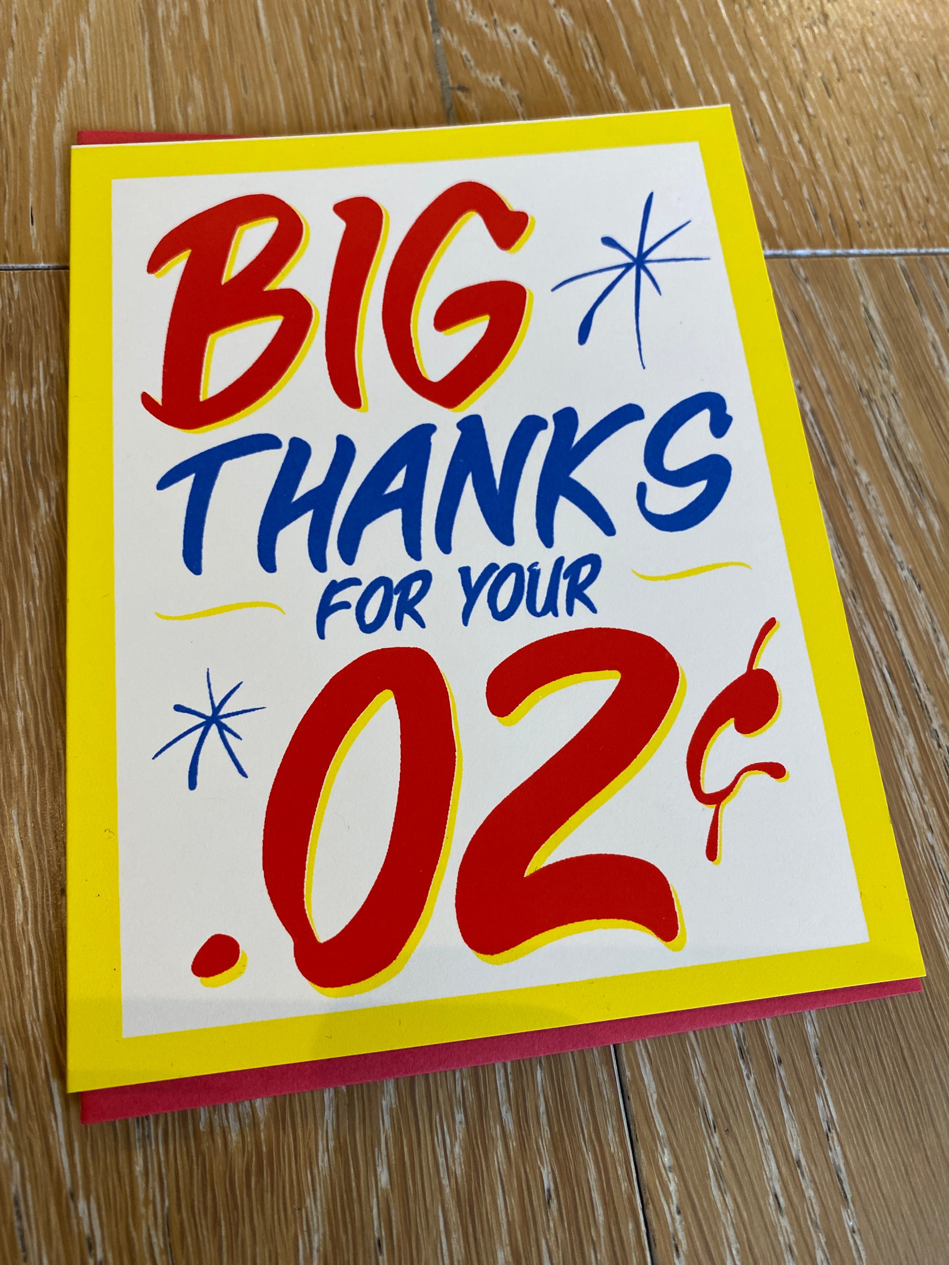 Thanks/Honest Ed’s 2 Centd