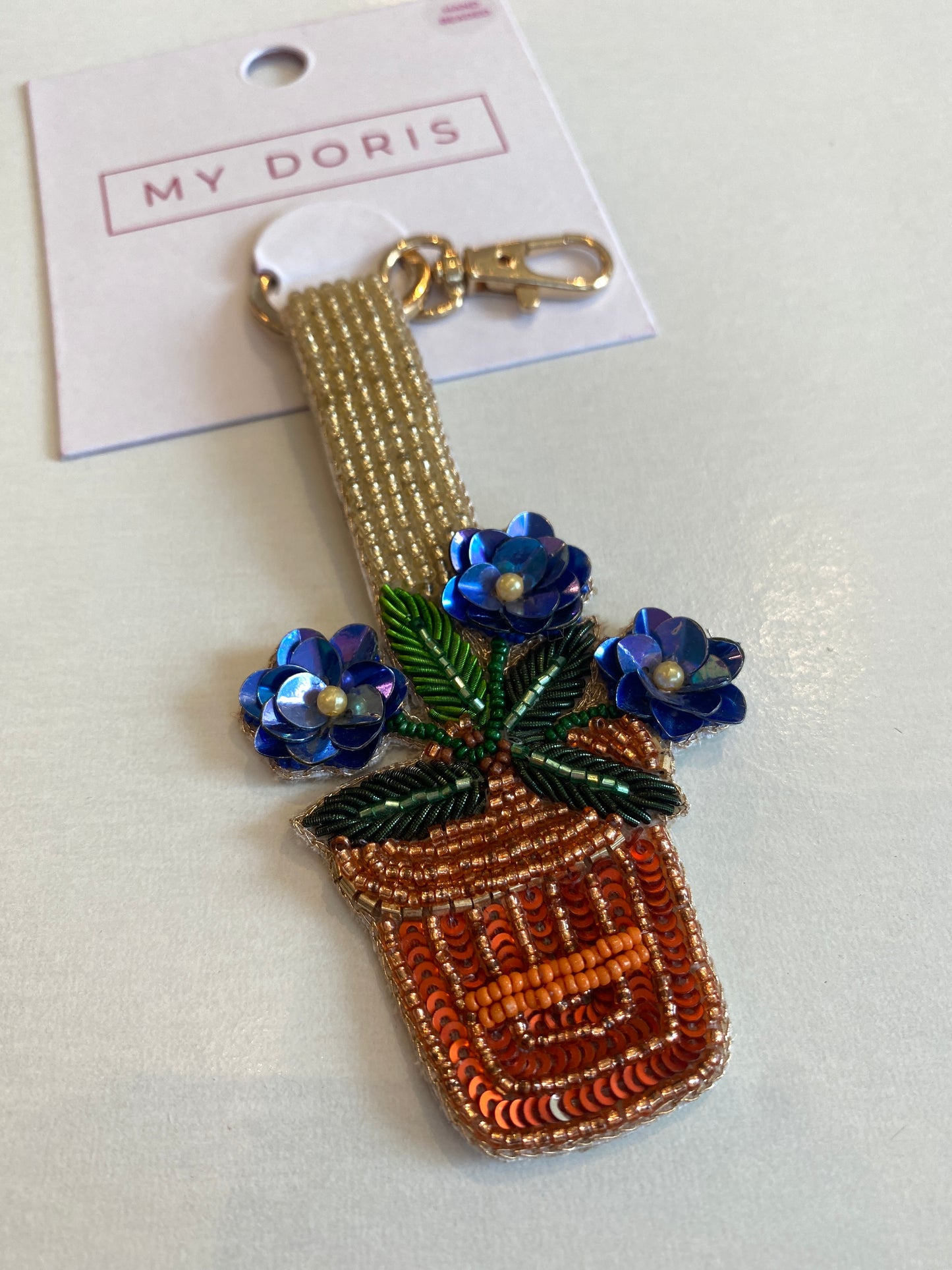 Flower Pot Keyring/Bag Charm