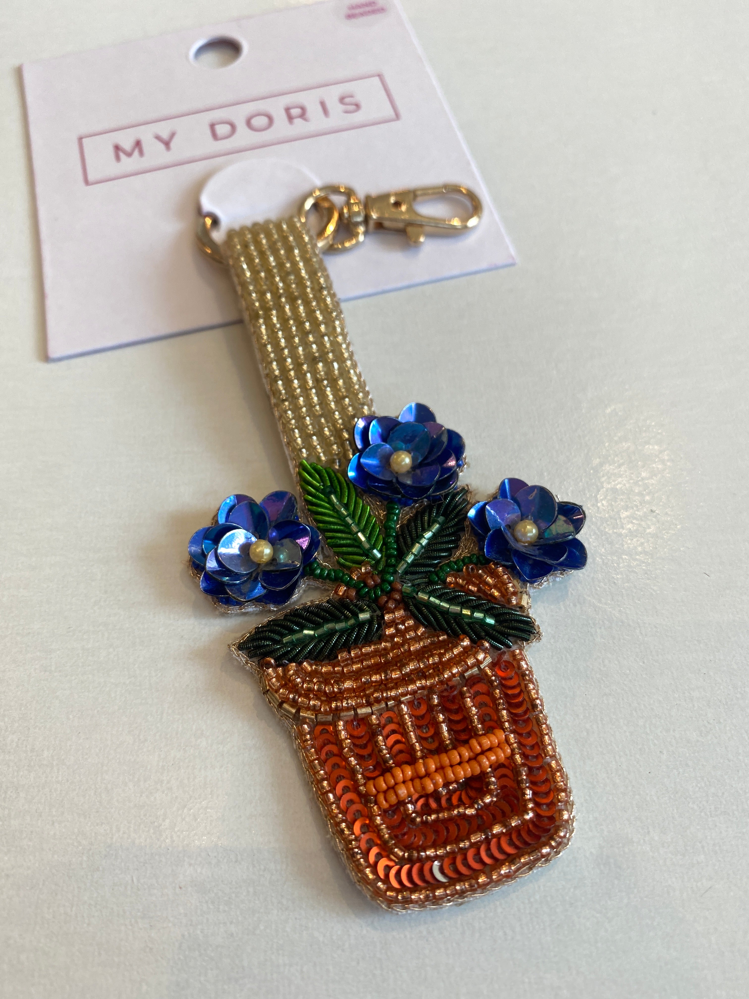 Flower Pot Keyring/Bag Charm