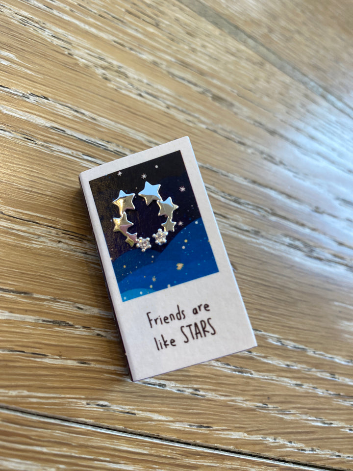 Friends are like stars Stud Earrings