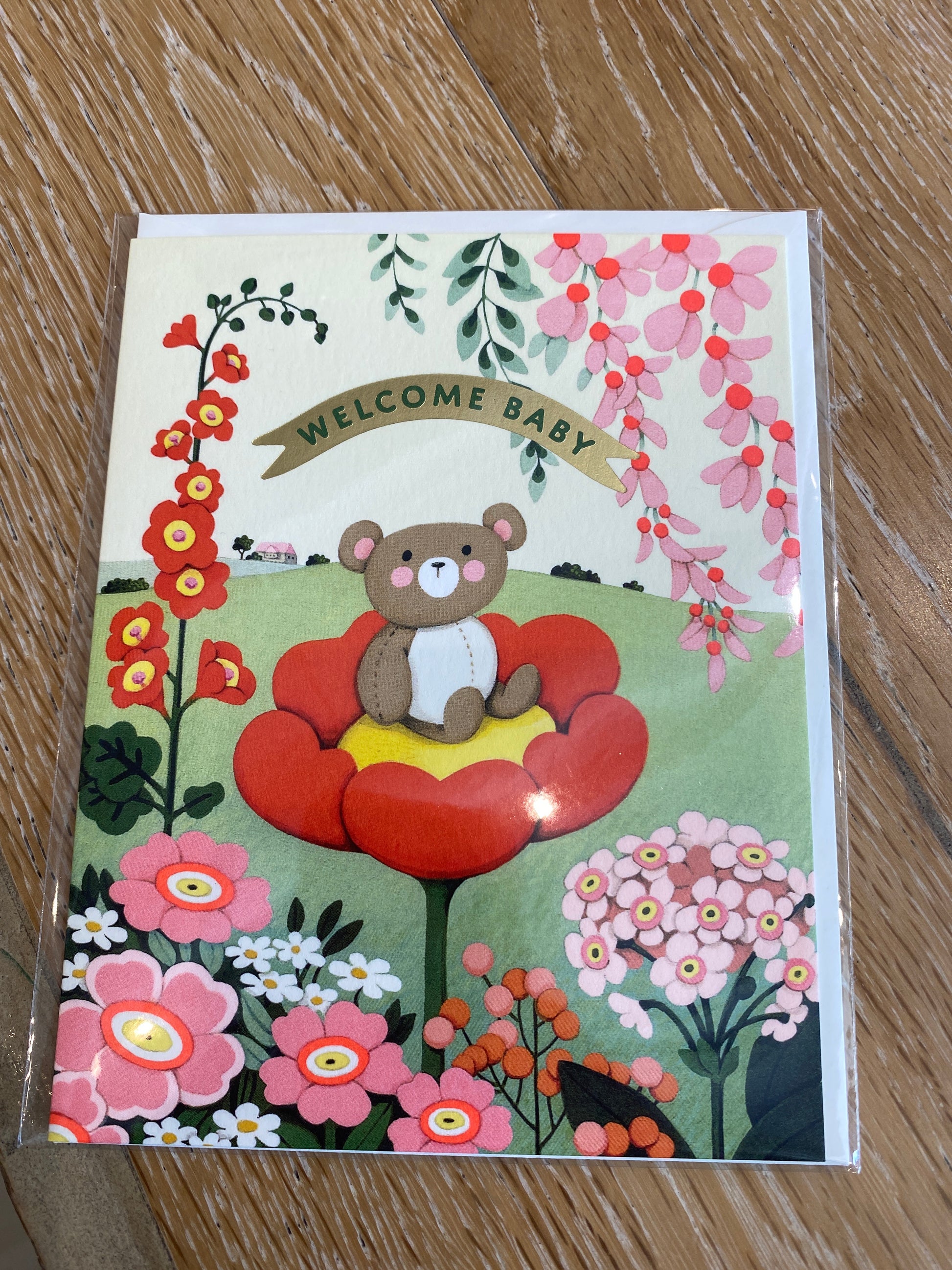 Teddy Bear Baby Greeting Card