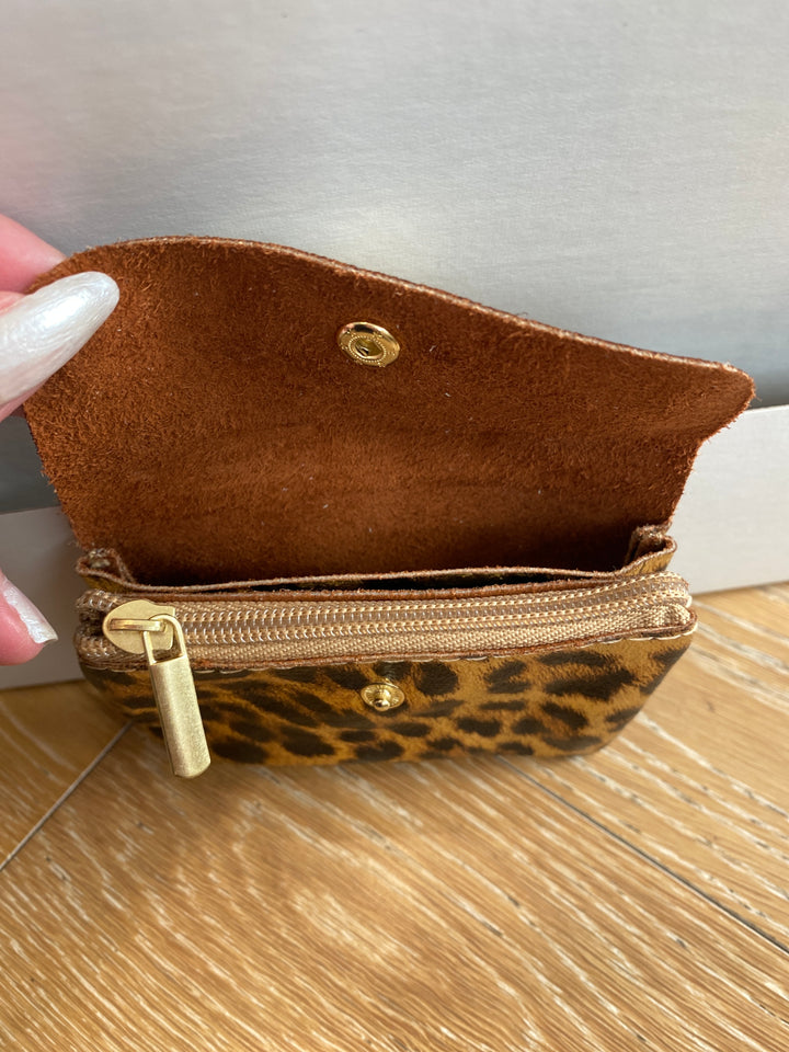 Leather Wallet Leopard