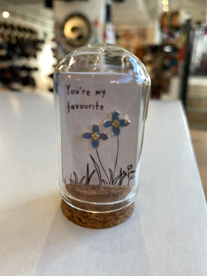 You’re My Favourite Blue Flower Earrings