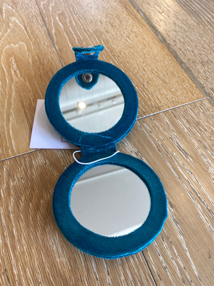 Blue Butterfly Compact Mirror