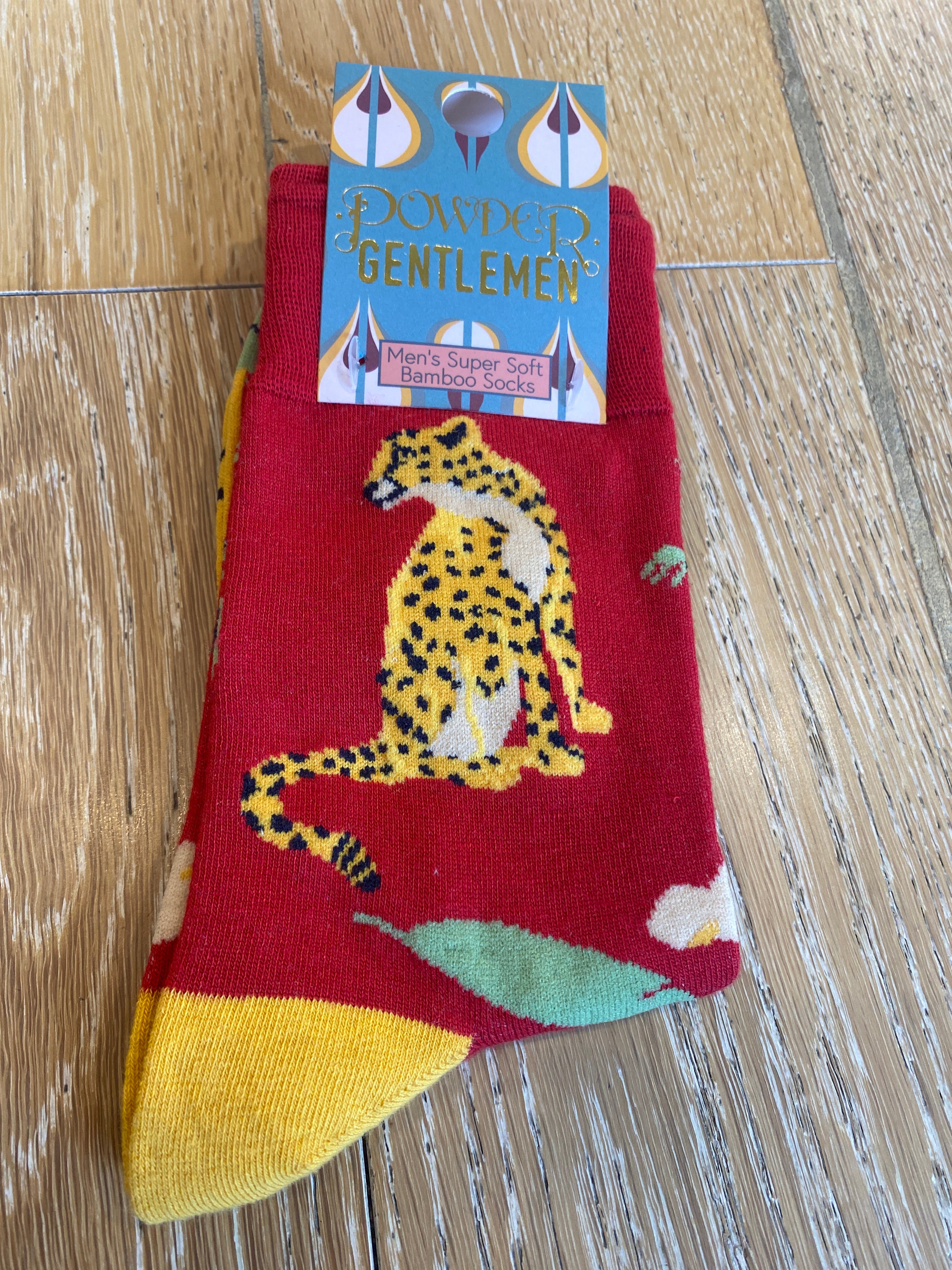 Red Leopard Gentlemen Socks
