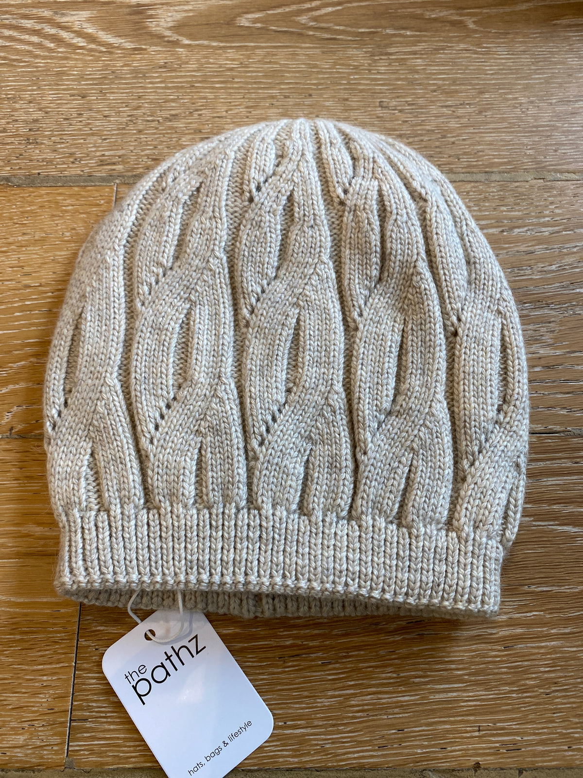 Cable Knit Beanie Oatmeal