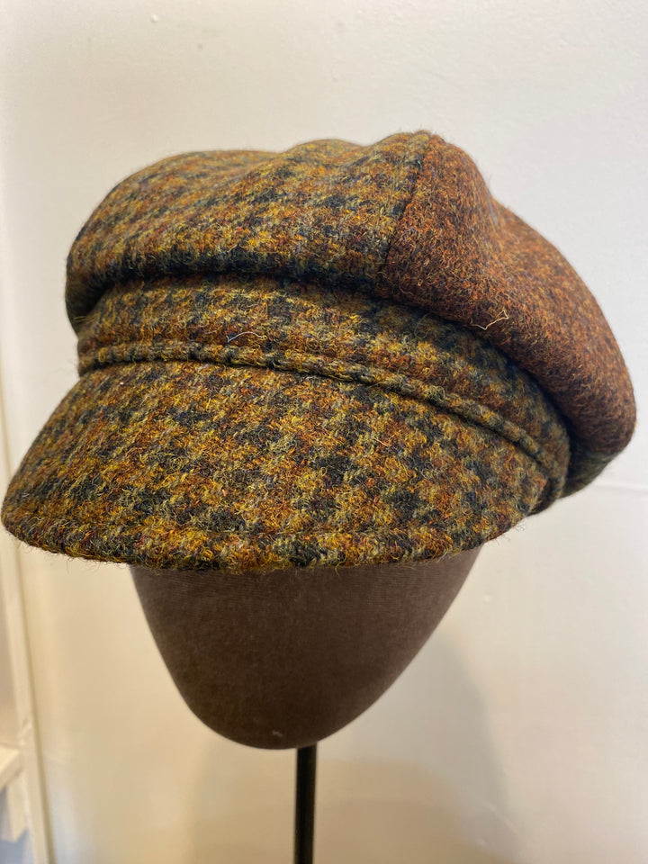 Harris Tweed County Boy Check/Moss/Copper