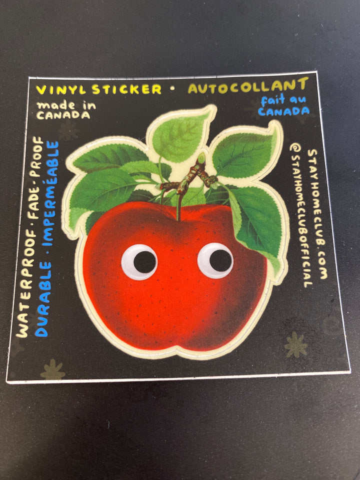 Googly Apple Stickers