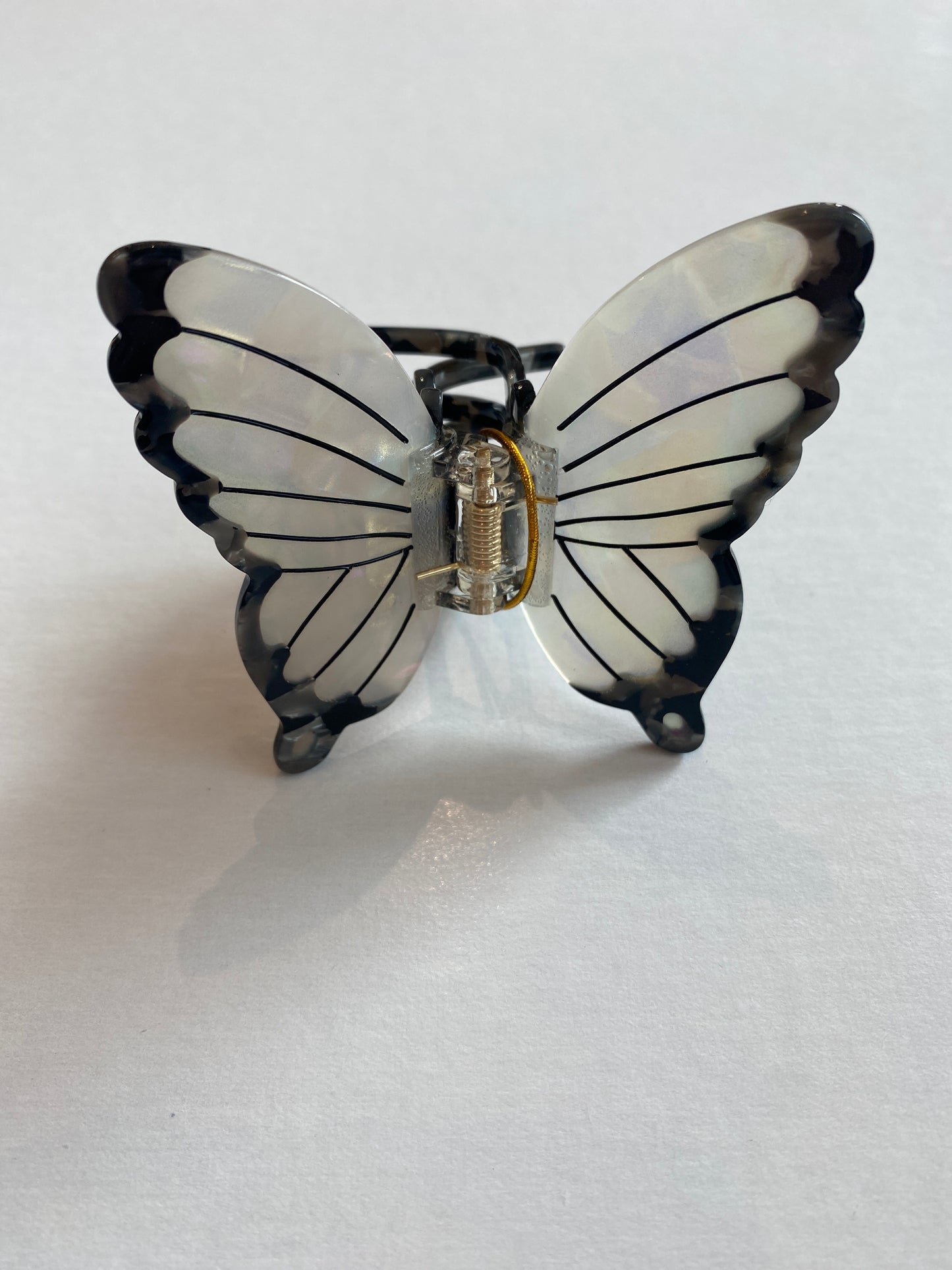 White Butterfly Hair Claw