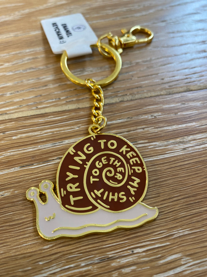 Trying Snail Key Chain