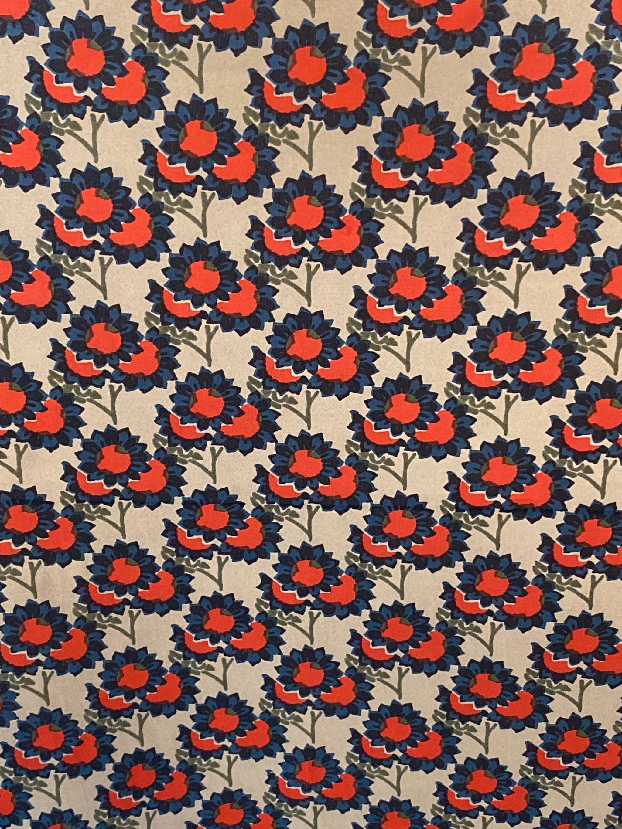 Silk Scarves Beige Sunflower