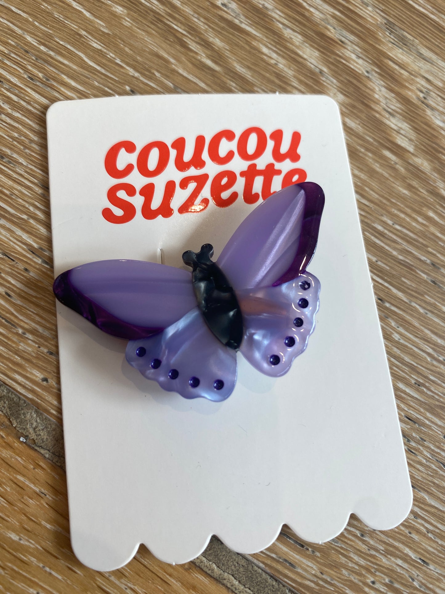 Purple Butterfly Hair Clip
