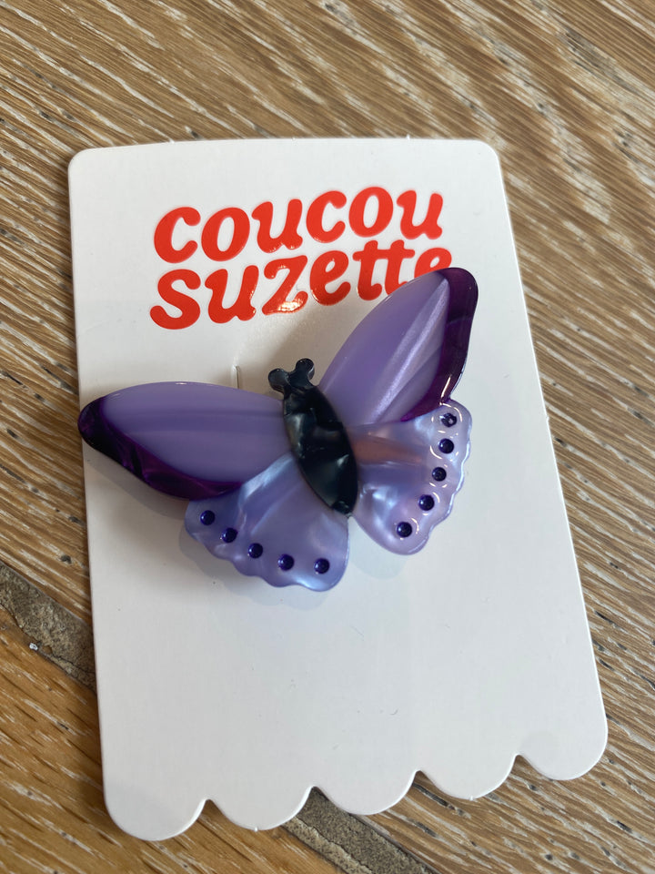 Purple Butterfly Hair Clip