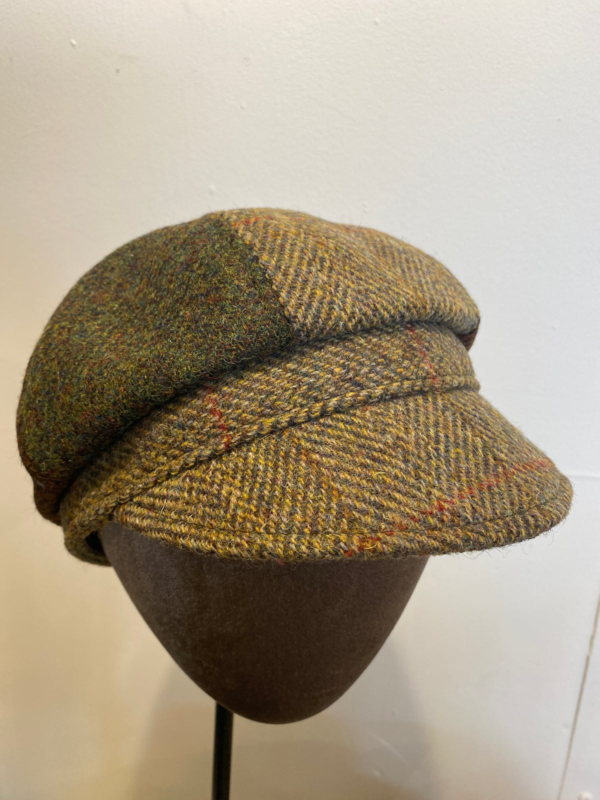 Harris Tweed County Boy Herringbone/Moss/Copper