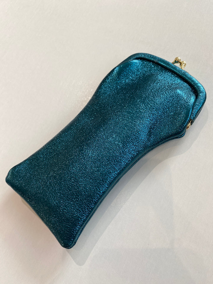 Leather Glasses Case with Retro Clasp Duck