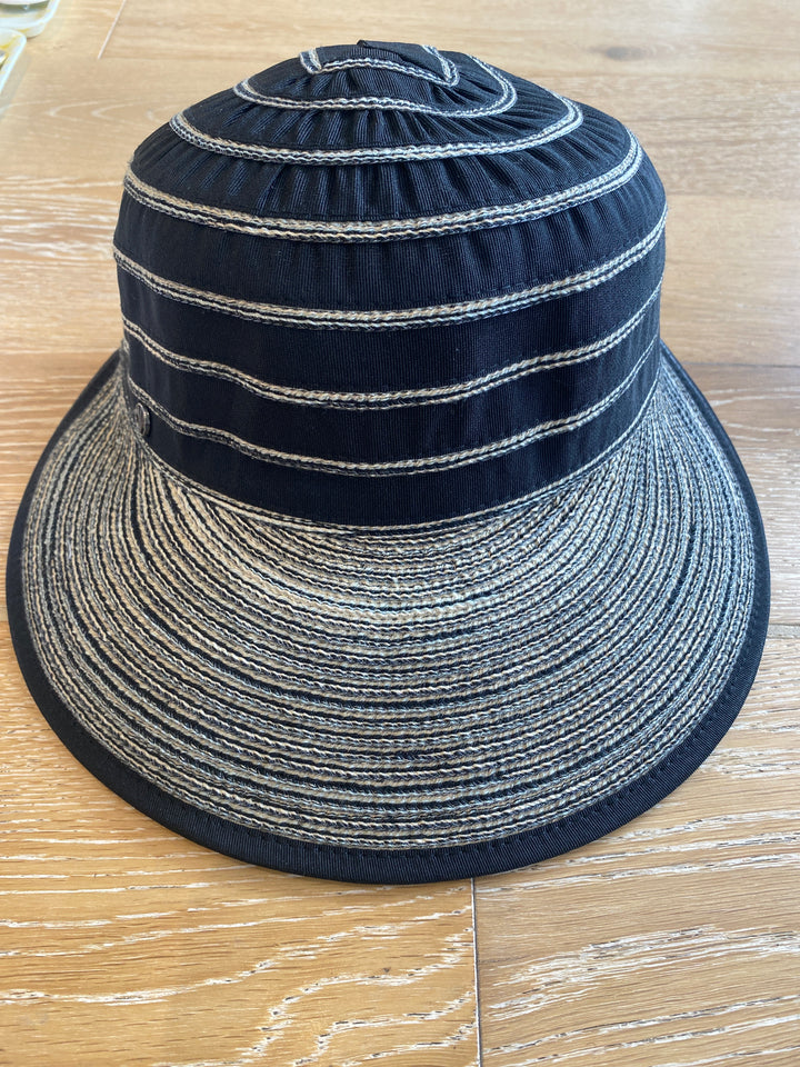 Cap with Wide Visor Stripes