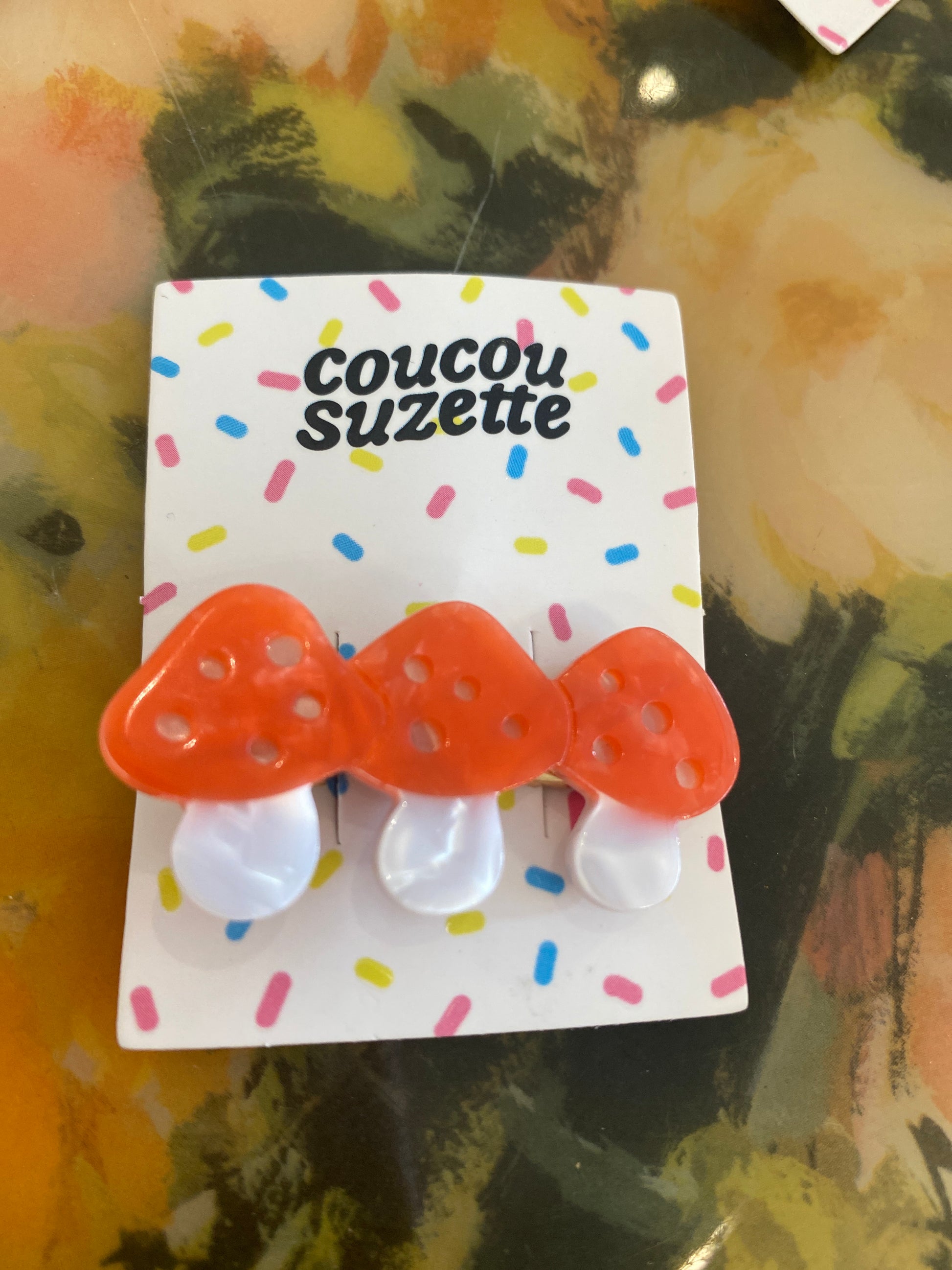 Mushrooms Hair Clip