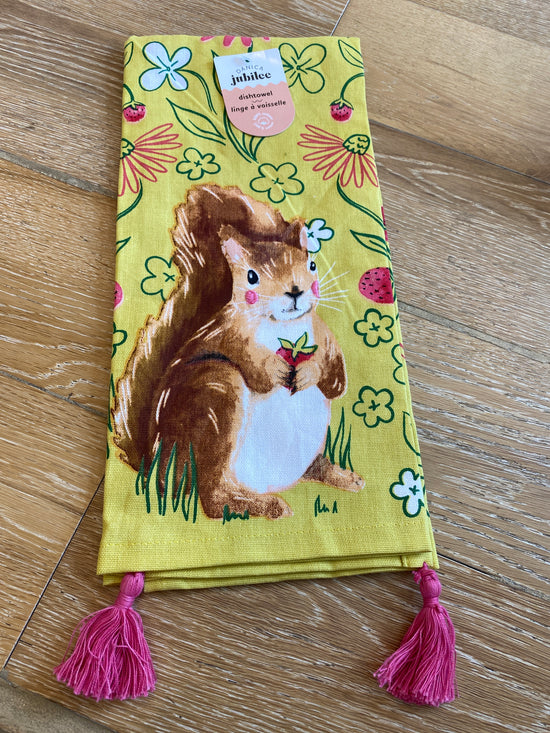 Tea towel Mr Squirrel