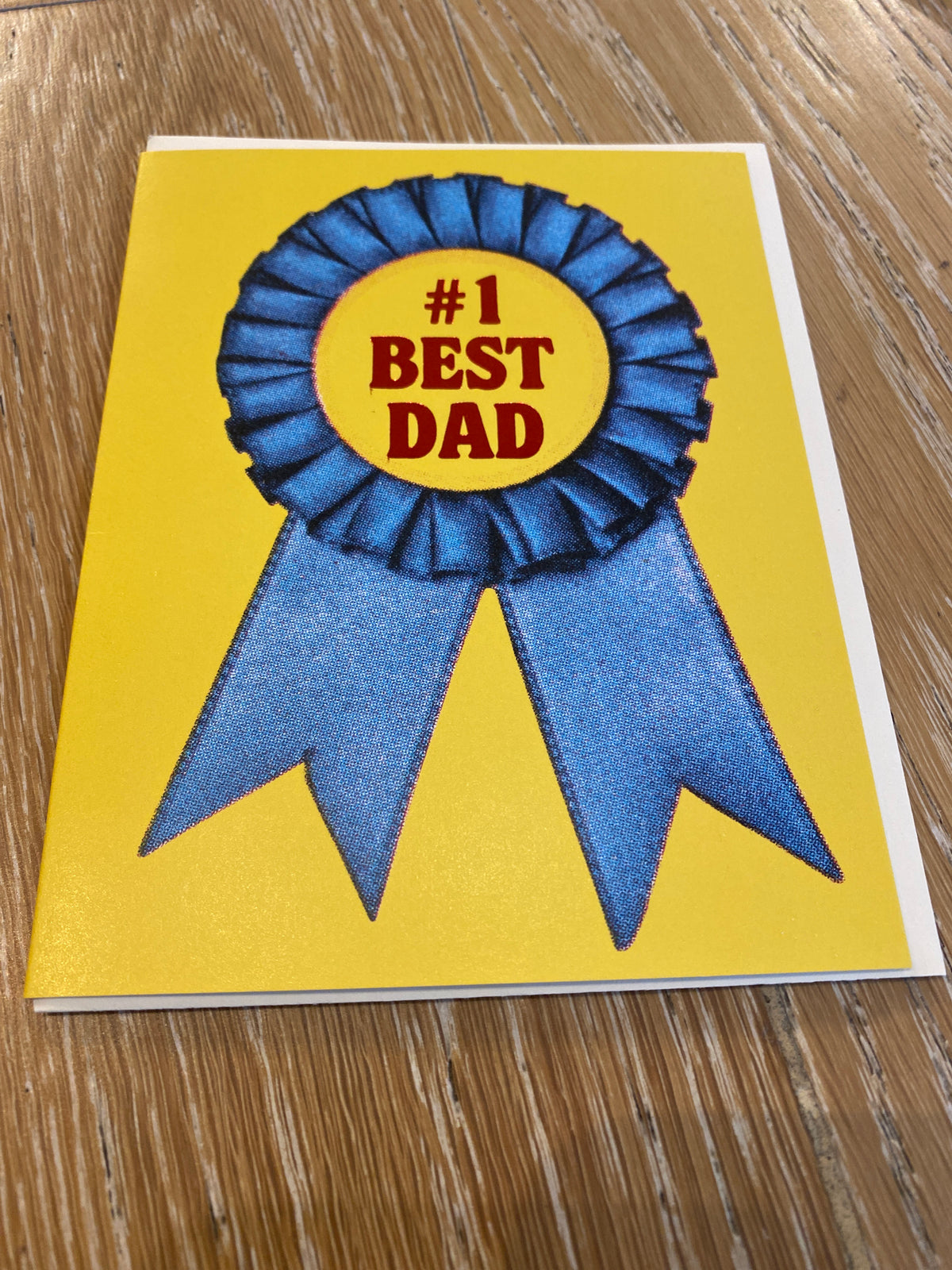 #1 Dad Ribbon Greeting Cards