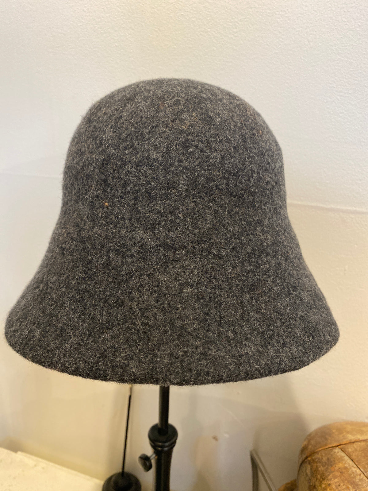 Wool Bucket Hat Black Charcoal