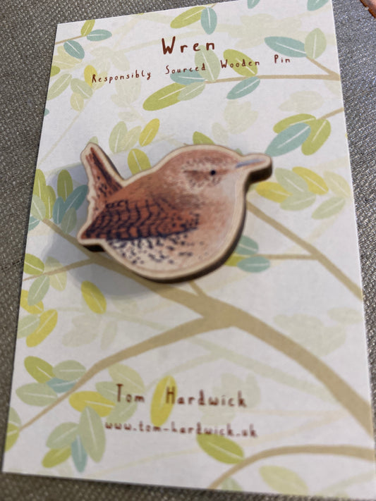 Wren Wooden Pin