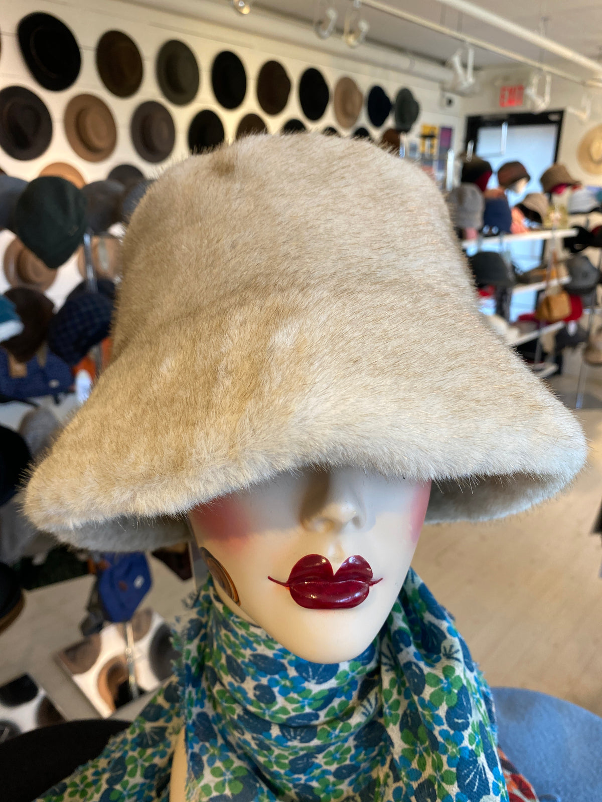 Kelly Faux Fur Bucket Hat