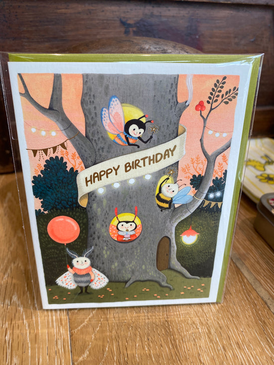 Tree Apartment Birthday Greeting Card