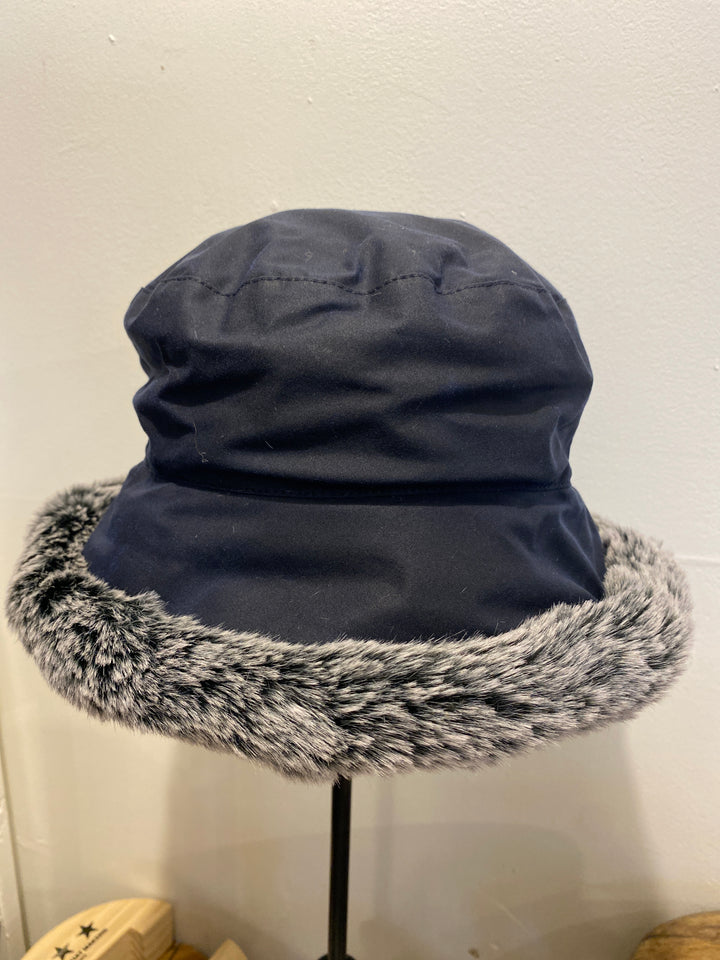 Waxed Bucket Faux Fur Trim