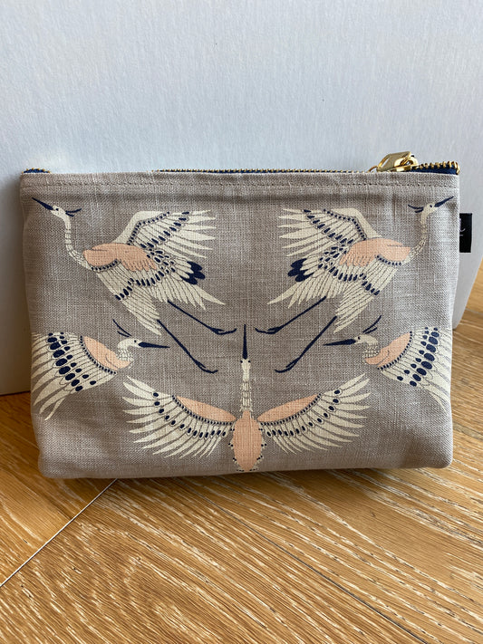 Linen Cosmetic Bag