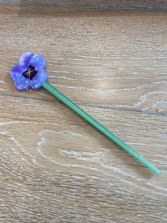 Pansy Hair Sticks