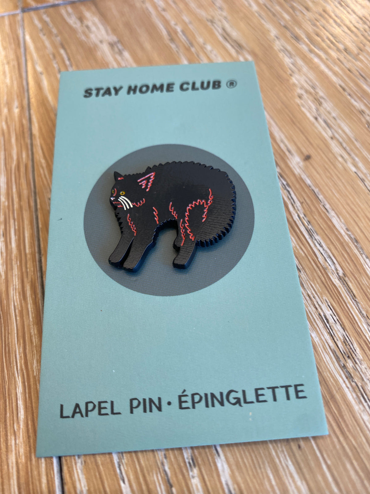 Scaredy Cat Enamel Pin
