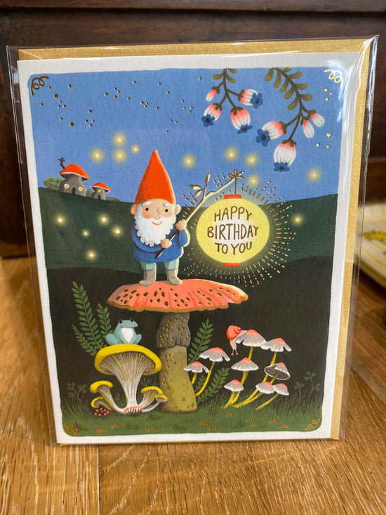 Gnome  Birthday Greeting Card