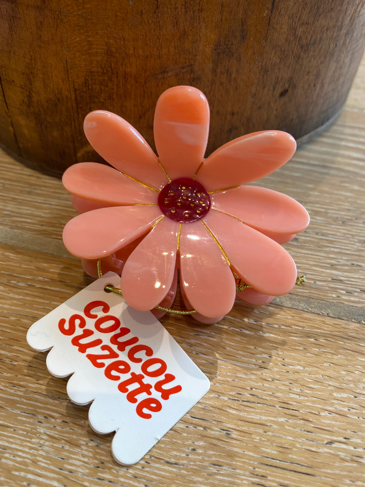Pink Flower Hair Claw