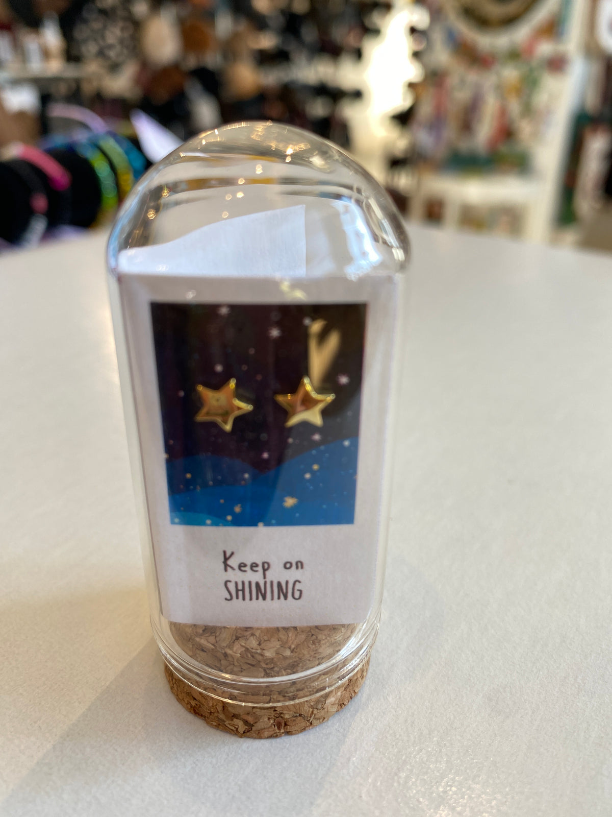 Keep On Shining Stars Gold stud Earrings