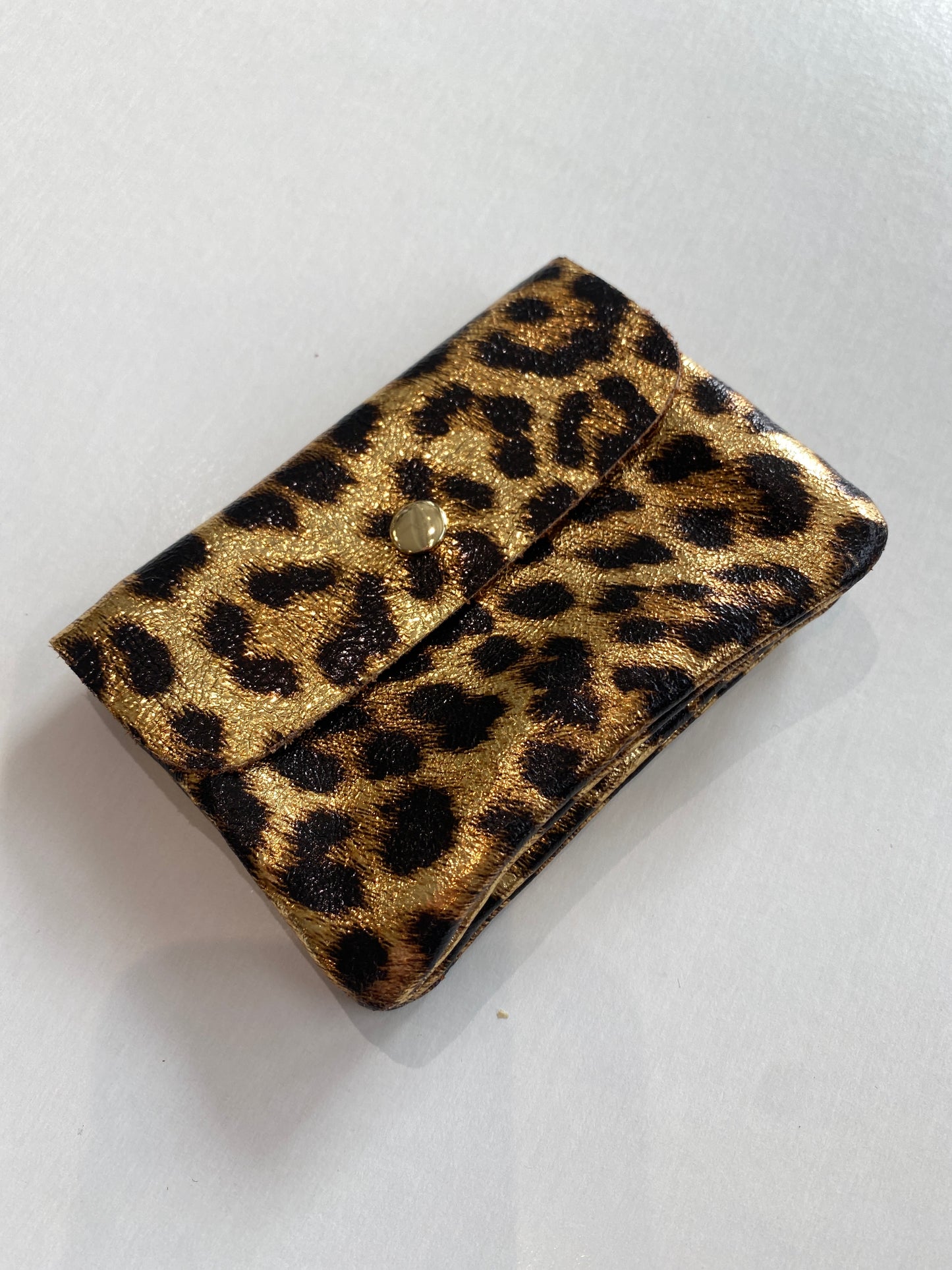 Leather Wallet Leopard