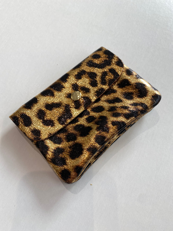 Leather Wallet Leopard