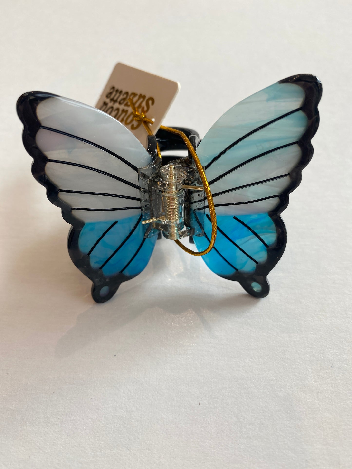 Blue Butterfly Hair Claw
