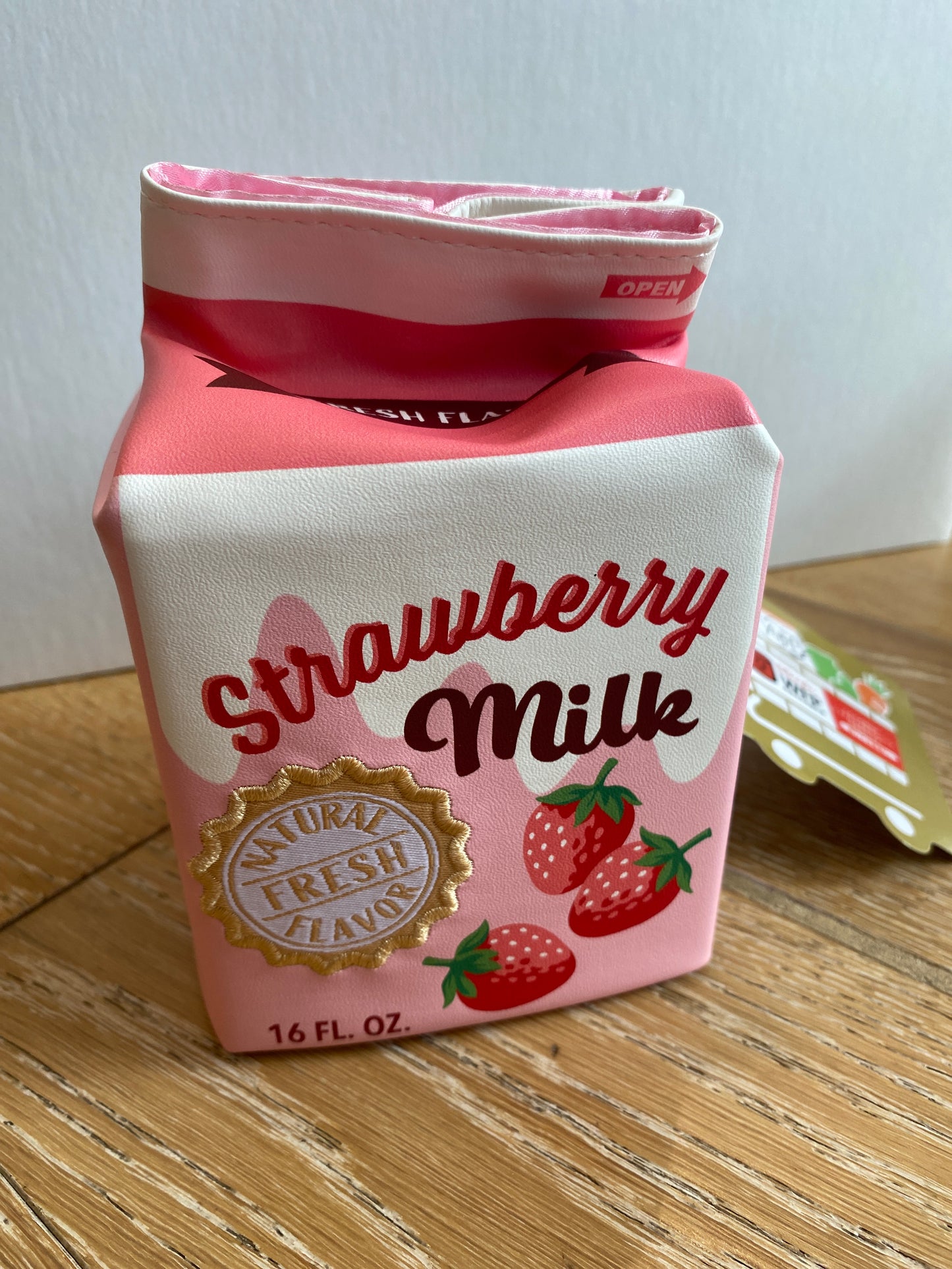 Strawberry Milk Carton Pouch