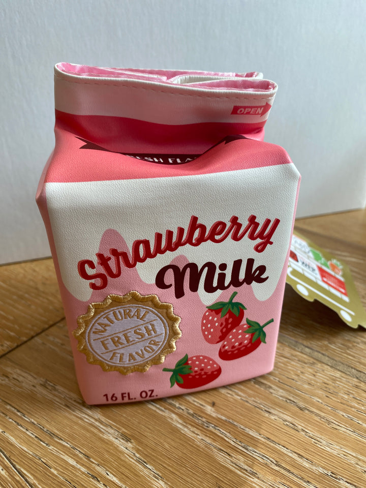 Strawberry Milk Carton Pouch