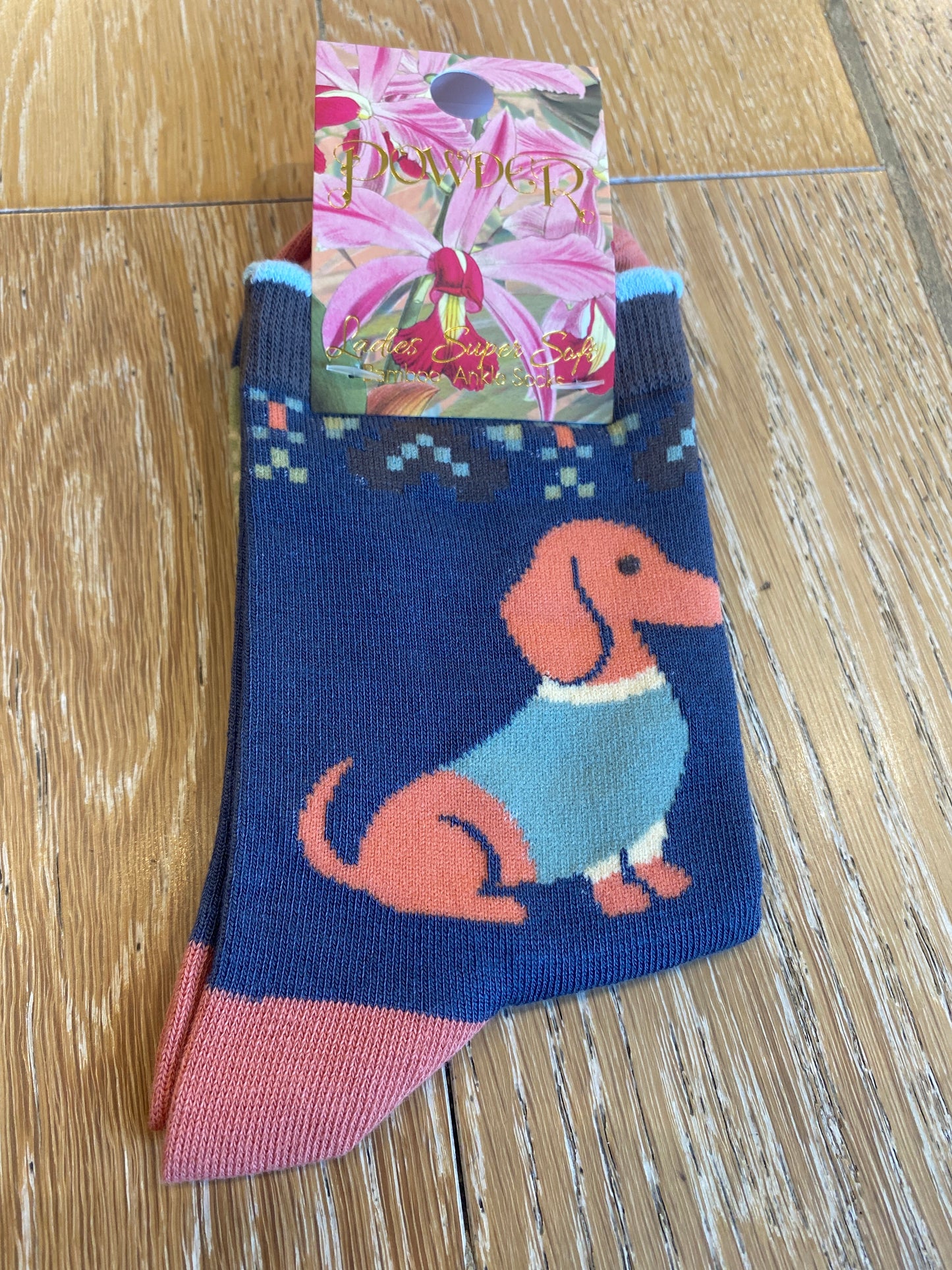 Snuggle Sausage Dogs Ankle Socks