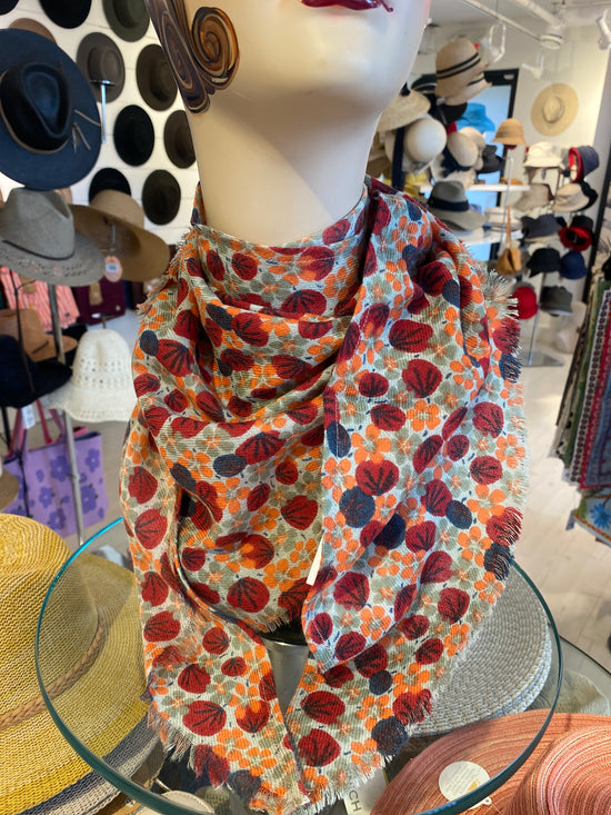 Delta Wool Triangle Scarf Beige