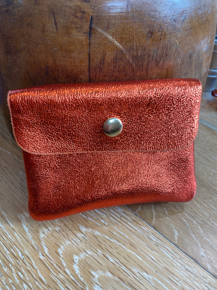 Leather Wallet Orange
