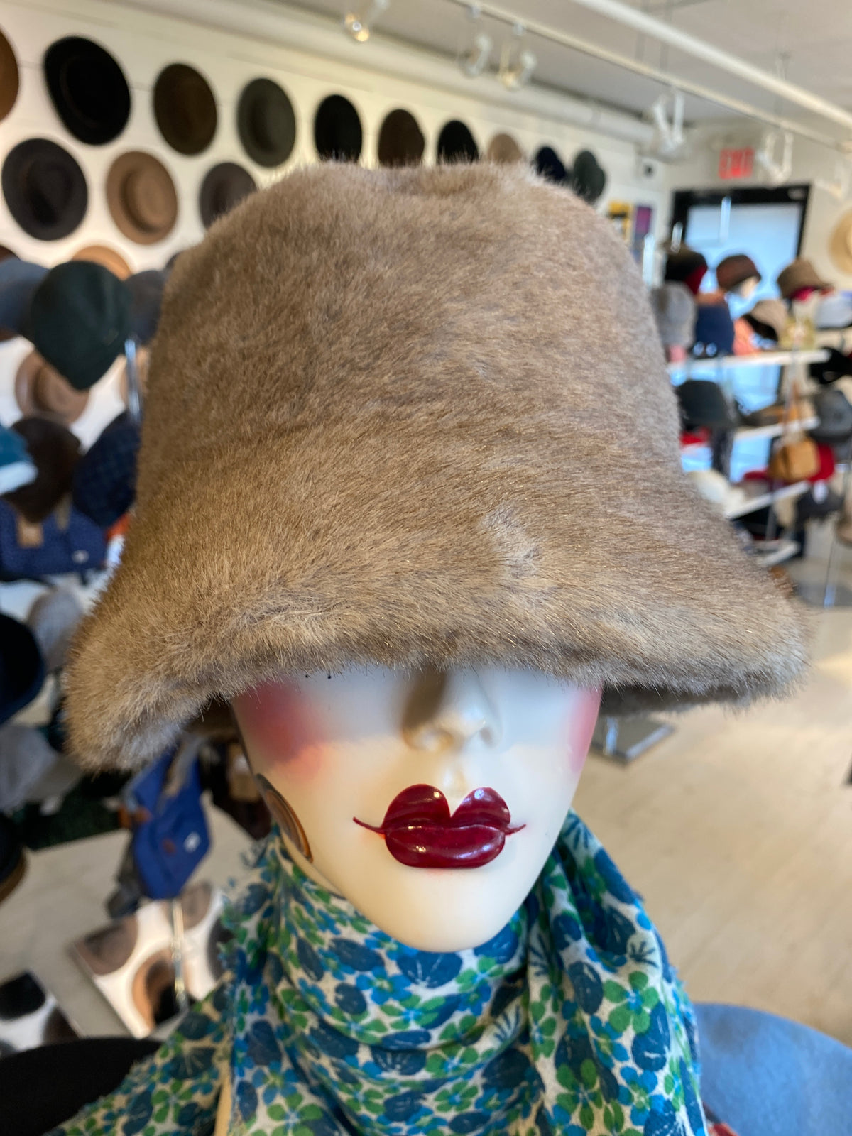 Kelly Faux Fur Bucket Hat