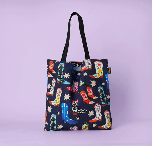Cowboy Boot Tote Bag
