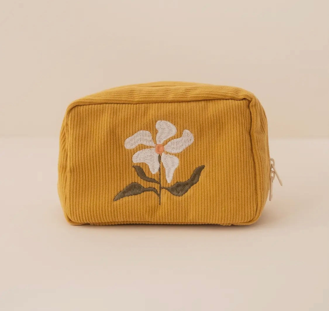 Corduroy Makeup Bag