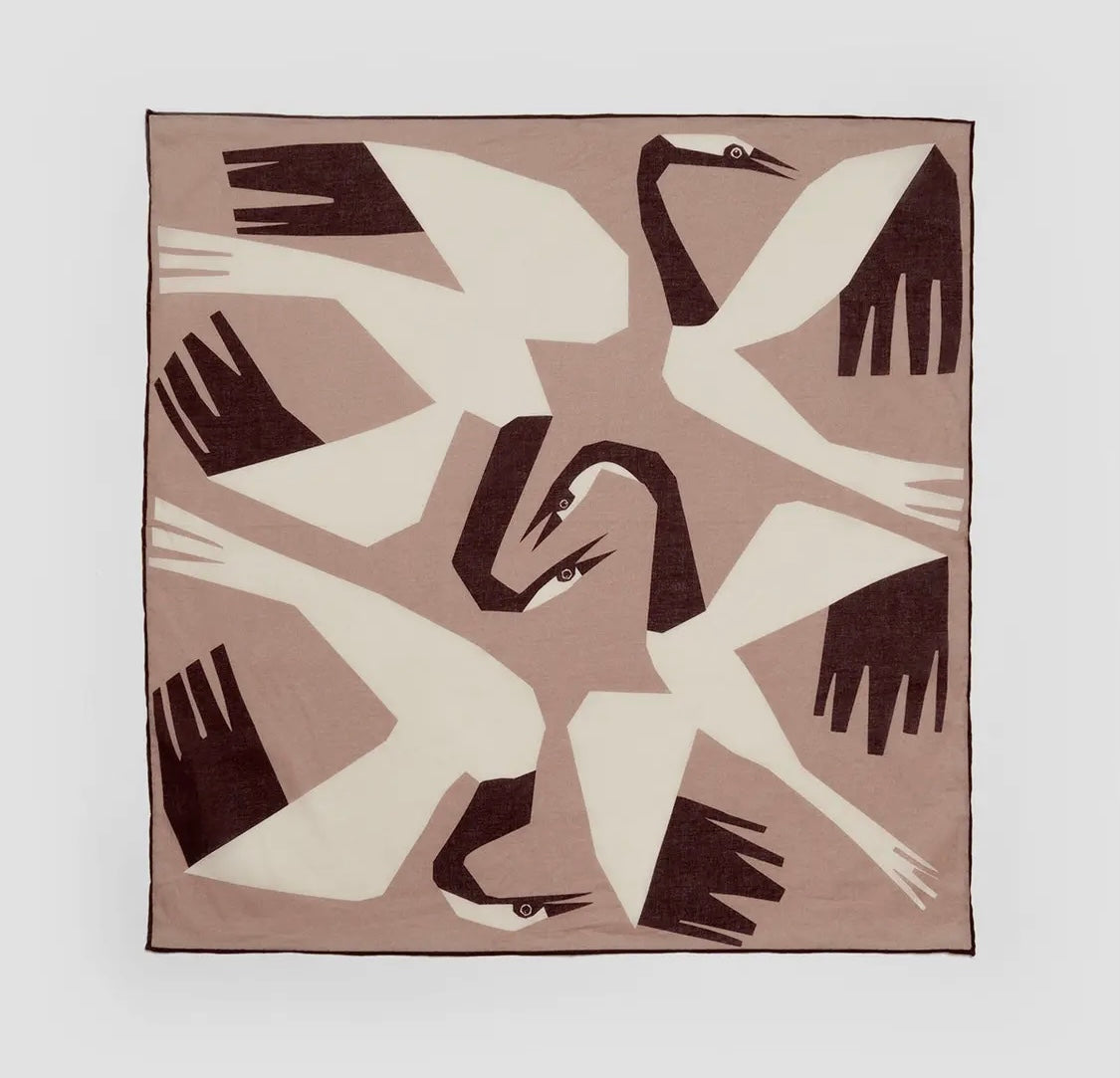 Crane cotton bandanna